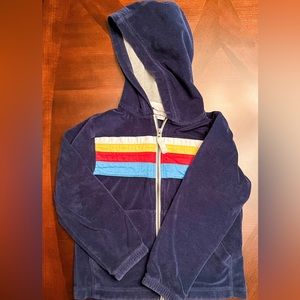 Hanna andersson 120 Boys zip Sweatshirt Rainbow Size 6-7